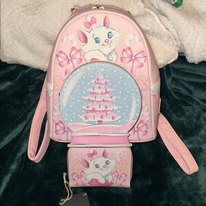 Disneys loungefly Aristocrat holiday 2025 backpack & matching wallet set NWT